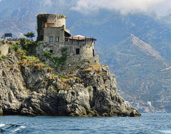 Fortress Poster featuring the photograph Amalfi Coast Fortress by Helaine Cummins