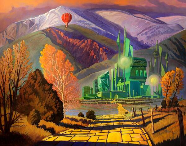 Wonderful Poster featuring the painting Oz, An American Fairy Tale by Art West