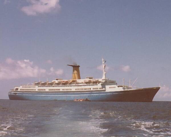 Ship Poster featuring the digital art Angelina Lauro by Lin Grosvenor