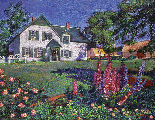 Landscape Poster featuring the painting Anne Of Green Gables House by David Lloyd Glover
