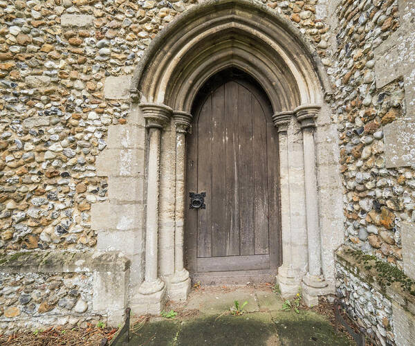 Jean Noren Poster featuring the photograph Arched Doorway by Jean Noren