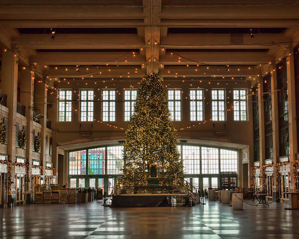 Asbury Park Poster featuring the photograph Asbury Boardwalk Christmas Tree by Kristia Adams