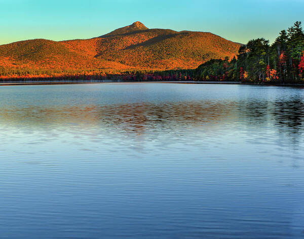 New England Poster featuring the photograph Autumn Sunrise on Mount Chocorua by David Thompsen