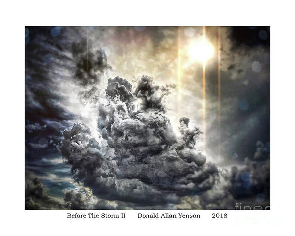 Sky Poster featuring the digital art Before The Storm II by Donald Yenson