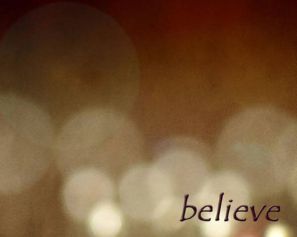 Believe Poster featuring the photograph Believe by Cherie Duran