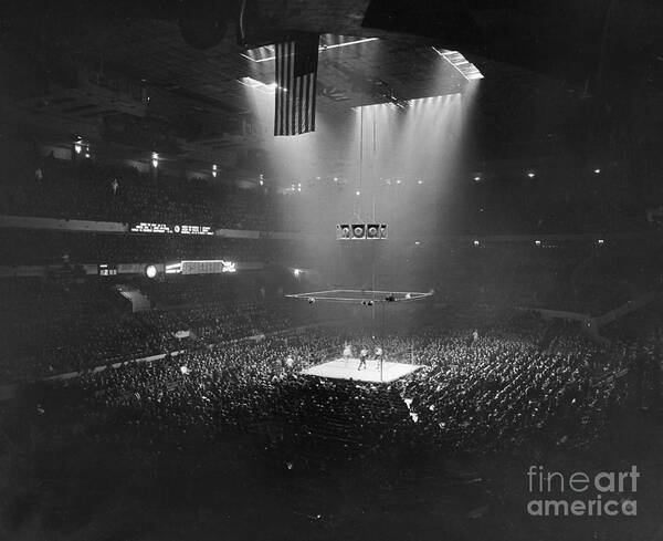 1941 Poster featuring the photograph Boxing Match, 1941 by Granger