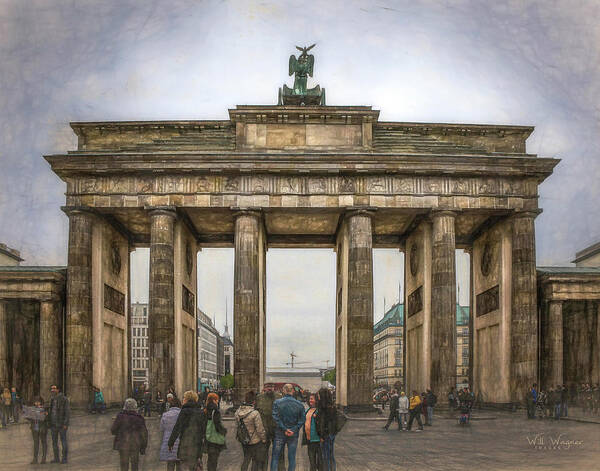 Brandenburg Poster featuring the photograph Brandenberg Gate by Will Wagner