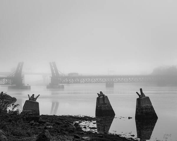 Taunton Poster featuring the photograph Brightman St Bridge I BW by David Gordon