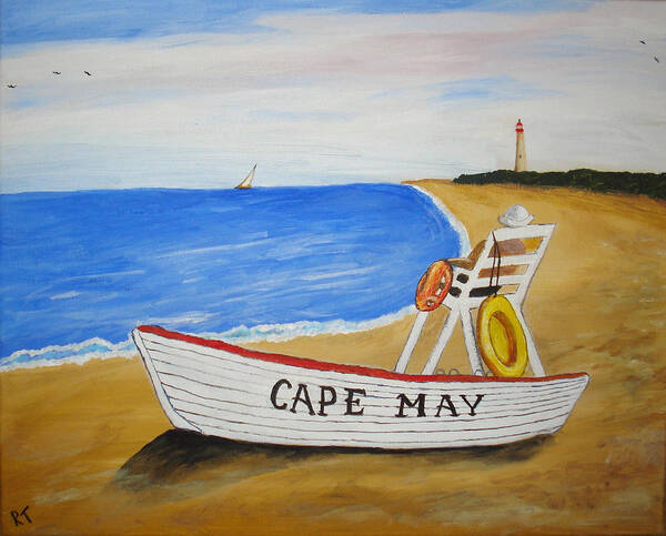 Cape May Poster featuring the painting Cape May by Rita Tortorelli