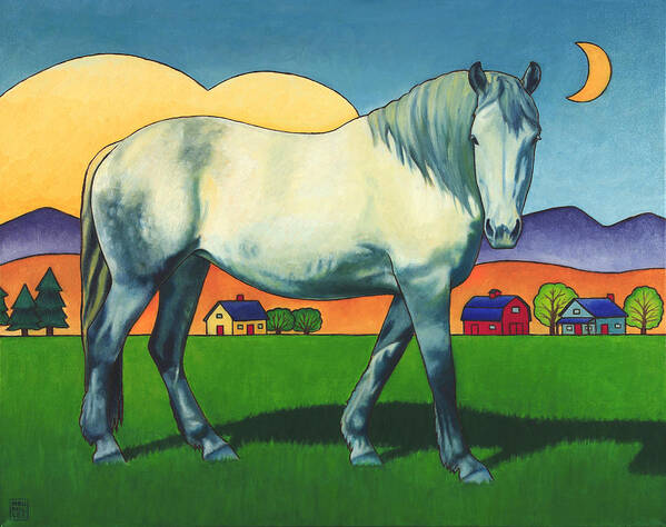 Horse Poster featuring the painting Charmeon by Stacey Neumiller