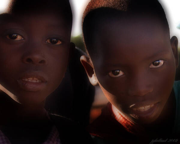 Children Poster featuring the photograph Children of Kenya by Joseph G Holland