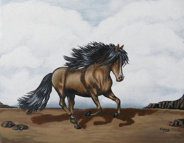 Horse Poster featuring the painting Coco by Teresa Wing
