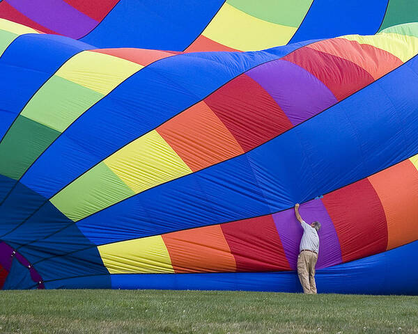 Balloon Poster featuring the photograph Colors by Alan Raasch