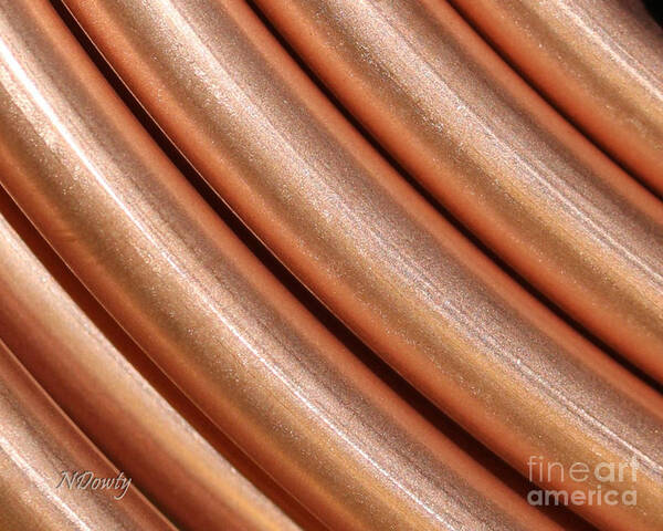 Copper Pipes Poster featuring the photograph Copper Pipes by Natalie Dowty