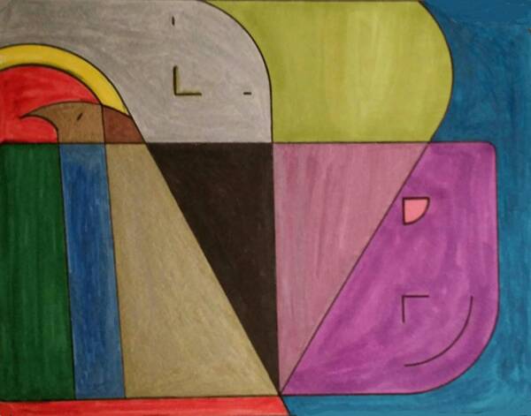 Geometric Art Poster featuring the glass art Dream 156 by S S-ray
