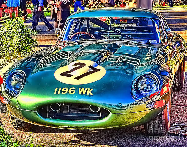 E-type Poster featuring the photograph E-Type - Colour I by Jack Torcello