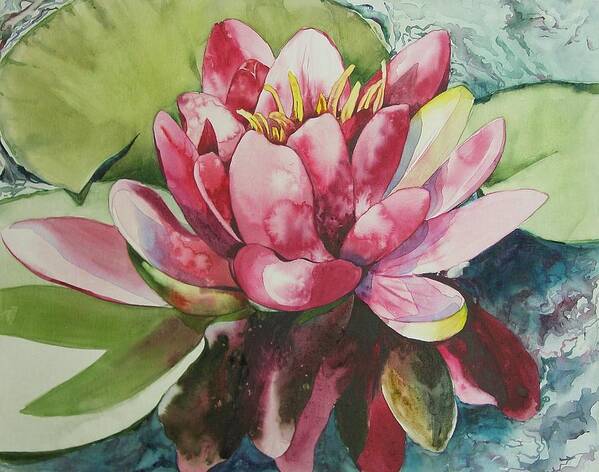 Flower Poster featuring the painting Eureka Springs Lily by Marlene Gremillion