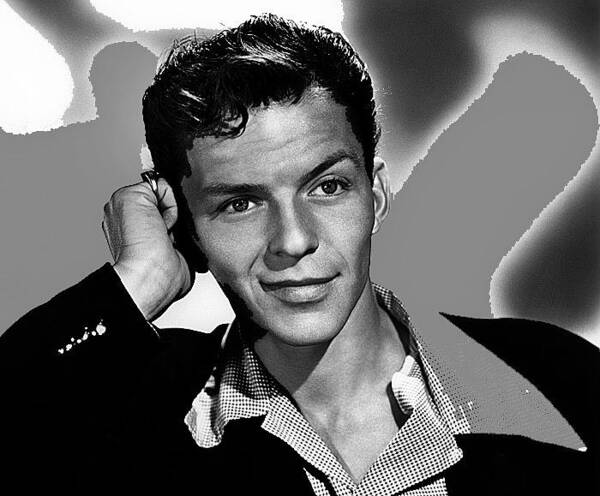 Frank Sinatra Circa 1945 Poster featuring the photograph Frank Sinatra circa 1945-2015 by David Lee Guss