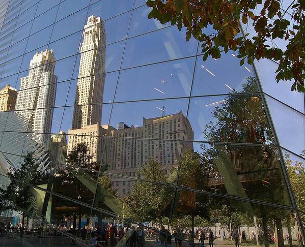 Freedom Tower Poster featuring the photograph Ground Zero Reflection by Christopher James