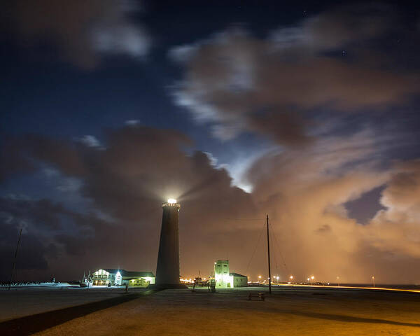 Photography Poster featuring the photograph Gardskagaviti Lighthouse, Reykjanes by Panoramic Images