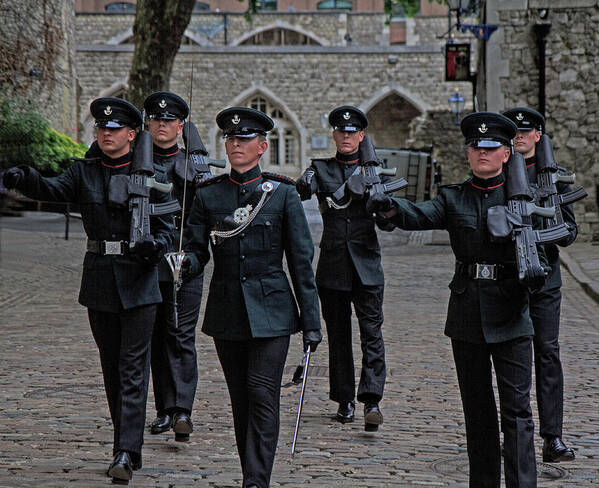 Tower Of London Poster featuring the photograph Guards by Robert Pilkington