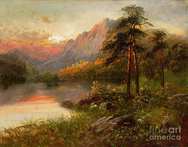 Highland Solitude Poster featuring the painting Highland Solitude by Frank Hider