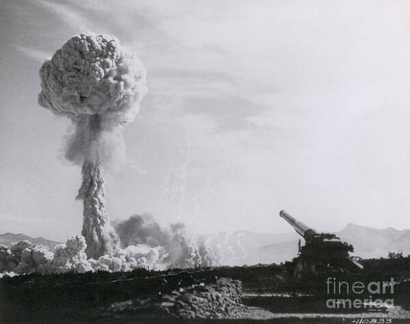 History Poster featuring the photograph M65 Atomic Cannon by Science Source