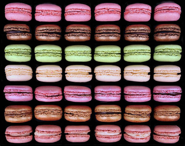 Dessert Poster featuring the photograph Macarons - Full Box by Nikolyn McDonald