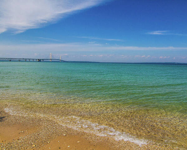 Mackinac Bridge Poster featuring the photograph Mackinac Bridge 3714 by Jana Rosenkranz