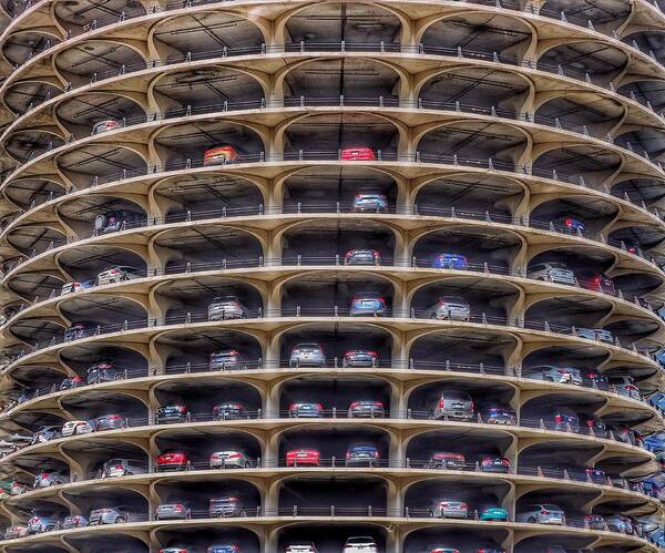 Marina City Poster featuring the photograph Marina City Chicago by Gia Marie Houck