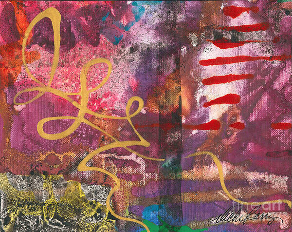 Abstract Poster featuring the painting Mindless Wandering by Vicki Baun Barry