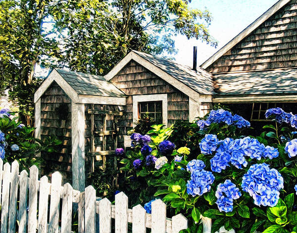 Nantucket Poster featuring the photograph Nantucket Cottage No.1 by Tammy Wetzel