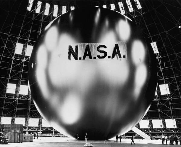 Project Echo Poster featuring the photograph Nasa Echo 2 Balloon - 1961 by War Is Hell Store