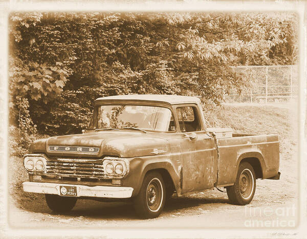  Poster featuring the photograph Old Ford Truck by Gerald Kloss