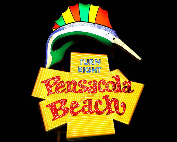 Pensacola Poster featuring the photograph Pensacola Beach by Larry Beat