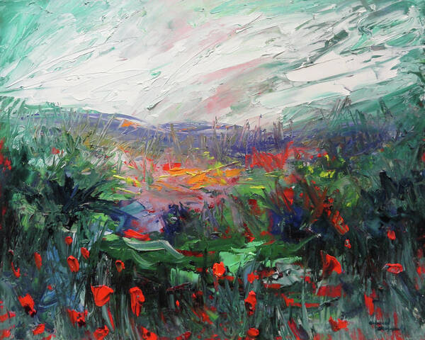 Flowers Poster featuring the painting Poppy Dream by Shannon Grissom