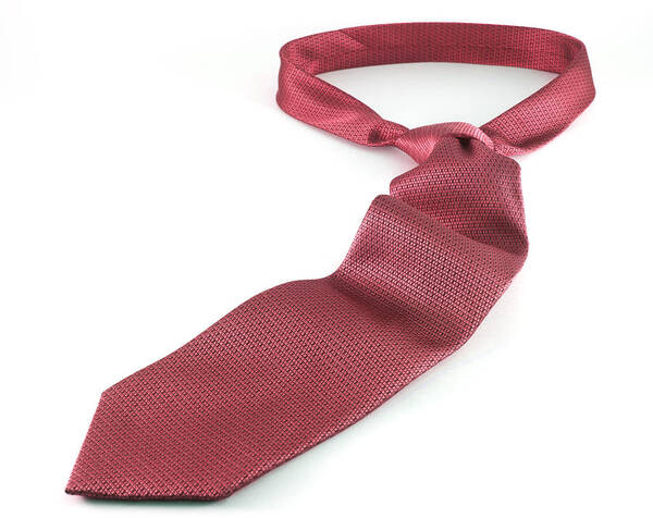 Necktie Poster featuring the photograph Red Tie by Blink Images