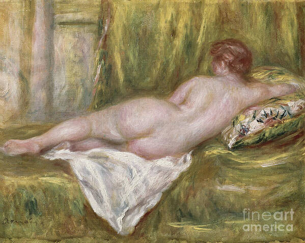 Renoir Poster featuring the painting Rest after the Bath by Pierre Auguste Renoir