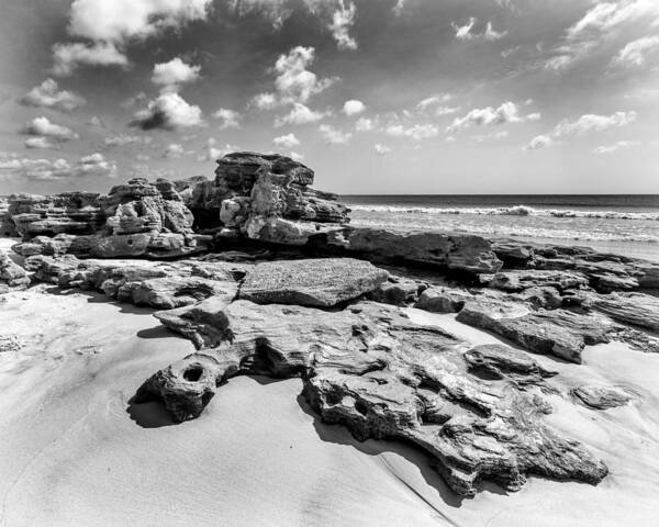 Ocean Poster featuring the photograph Rock Spill by Alan Raasch