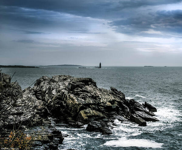 Maine Poster featuring the photograph Rocky Maine Coastline by Debra Forand