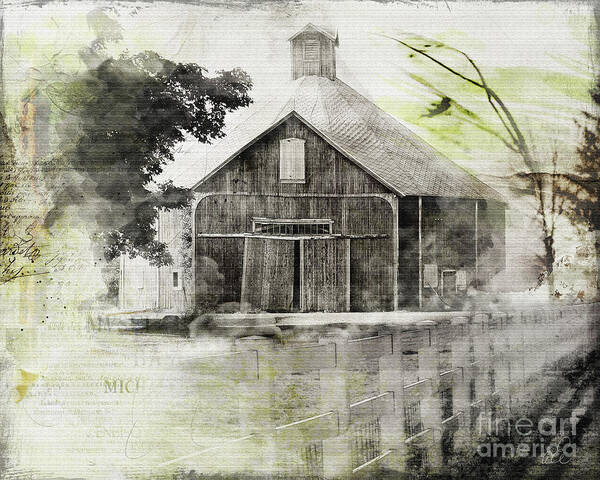Barn Poster featuring the photograph Round Barn #1 by Looking Glass Images