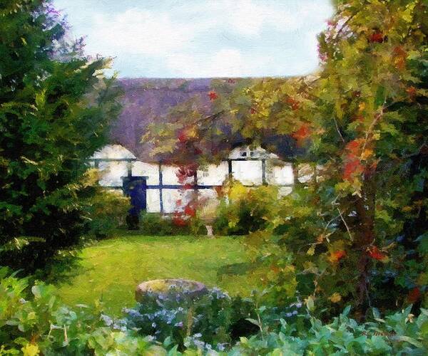 Cottage Poster featuring the painting Rustic Retreat by RC DeWinter