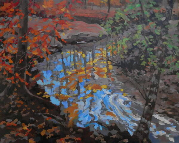 Autumn Poster featuring the painting Sabbath Creek Autumn by Martha Tisdale