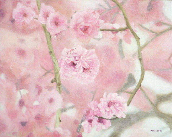 Flower Poster featuring the painting Sakura by Masami Iida