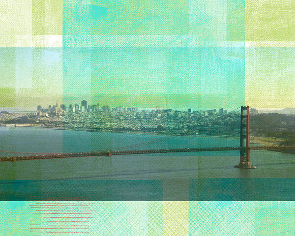 San Francisco Poster featuring the painting San Francisco Spring- Abstract Ar by Linda Woods