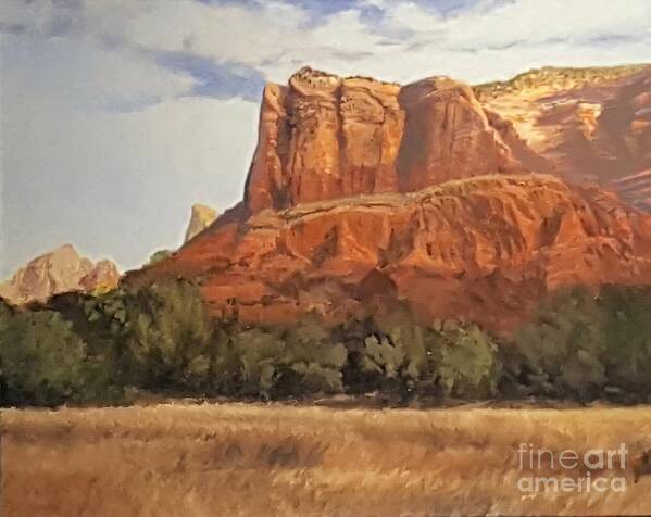 Arizona Landscape Poster featuring the painting Sedona Afternoon In May by Jessica Anne Thomas