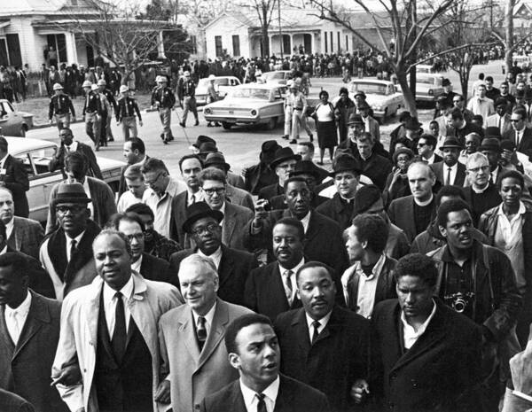 1960s Poster featuring the photograph Selma To Montgomery March by Underwood Archives