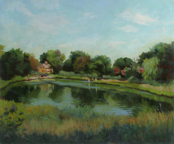 Sky Pond Poster featuring the painting Sky Pond by Bruce Zboray