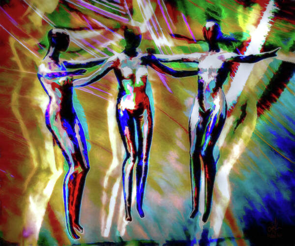 Spirit Poster featuring the digital art Spirit Dance by Pennie McCracken