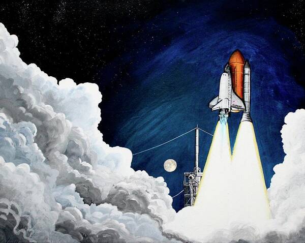  True Story Poster featuring the painting Starstuff 8 Special Edition NASA Tribute by M E